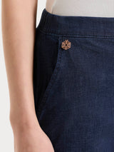 Jeans jogger con tasche in Super Light Denim Blu Donna - Ragno