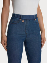 Jeans a 5 tasche con vita piatta in Light Denim Blu Donna - Ragno