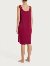 Abito Smanicato con occhielli in Viscosa Summer Rossi Donna - Ragno
