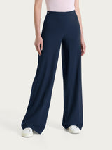 Lightweight palazzo pants in Super Fresh Blue Women's - Ragno