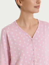 Pigiama aperto in fantasia in Jersey di cotone 52-56 Rosa Donna - Ragno