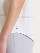 Maglietta a righe in Viscosa Summer e Lurex Bianchi Donna - Ragno