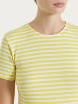 Maglietta skinny a righe in Viscosa Summer Gialli Donna - Ragno