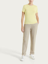 Maglietta skinny a righe in Viscosa Summer Gialli Donna - Ragno