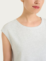 Pigiama corto tinta unita in Jersey di Cotone Neri Donna - Ragno