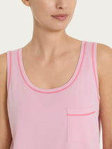 Pigiama corto smanicato in Jersey di Cotone Rosa Donna - Ragno