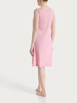 Camicia da notte smanicata in Jersey di Cotone Rosa Donna - Ragno
