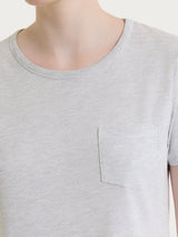 Camicia da notte tinta unita in Jersey di Cotone Neri Donna - Ragno