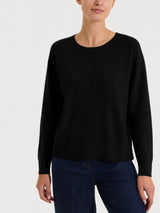 Maglia girocollo in punto perla Four Seasons Neri Donna - Ragno