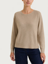 Maglia girocollo in punto perla Four Seasons Grigi Donna - Ragno