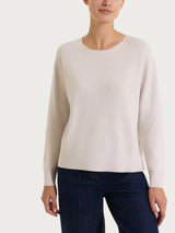 Maglia girocollo in punto perla Four Seasons Viola Donna - Ragno