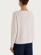 Maglia girocollo in punto perla Four Seasons Viola Donna - Ragno