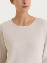 Maglia girocollo in punto perla Four Seasons Viola Donna - Ragno