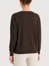 Maglia girocollo in punto perla Four Seasons Marroni Donna - Ragno