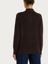 Cardigan lupetto con bottoni in punto perla Four Seasons Marroni Donna - Ragno