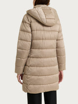 Satin Puffer piumino lungo con cappuccio Gialli Donna - Ragno