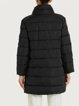 Satin Puffer piumino lungo Neri Donna - Ragno