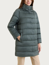 Satin Puffer piumino lungo Grigi Donna - Ragno