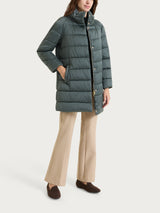 Satin Puffer piumino lungo Grigi Donna - Ragno