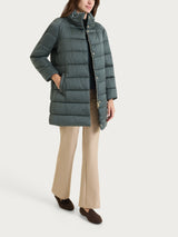 Satin Puffer piumino lungo Grigi Donna - Ragno