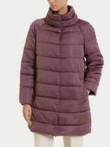 Satin Puffer piumino lungo Viola Donna - Ragno