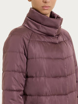 Satin Puffer piumino lungo Viola Donna - Ragno