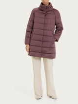 Satin Puffer piumino lungo Viola Donna - Ragno