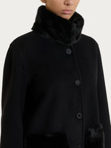 Fuzzy SoftCoat Giaccone con collo alto Neri Donna - Ragno