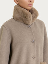 Fuzzy SoftCoat Giaccone con collo alto Grigi Donna - Ragno