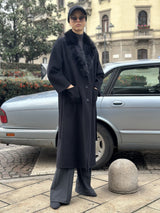 Fuzzy SoftCoat Cappotto lungo Neri Donna - Ragno