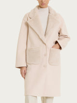 Fuzzy SoftCoat Cappotto lungo Rosa Donna - Ragno