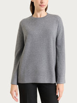 Maglia girocollo a manica lunga in Naturasoft Neri Donna - Ragno