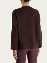 Maglia girocollo a manica lunga in Soft Wool Marroni Donna - Ragno