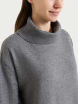Pullover mit Rundhalsausschnitt aus Naturalsoft, Nero, für Damen – Ragno