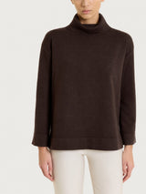 Maglia con collo a ciambella in NaturalSoft Marroni Donna - Ragno