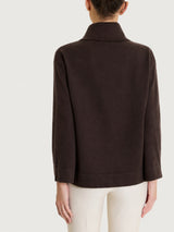 Maglia con collo a ciambella in NaturalSoft Marroni Donna - Ragno