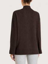 Lupetto con full zip in NaturalSoft Marroni Donna - Ragno