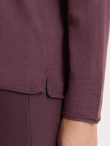 Women's Purple Kerasoft Crew-neck Sweater - Ragno