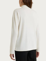 Cardigan lupetto con bottoni in Kerasoft Bianchi Donna - Ragno