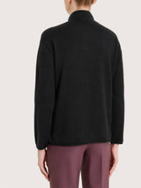 Cardigan lupetto con bottoni in Kerasoft Neri Donna - Ragno