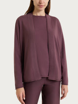 Women's Open Cardigan Kerasoft in Purple - Ragno
