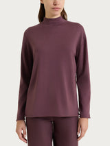 Kerasoft-Rollkragenpullover für Damen in Violett – Ragno
