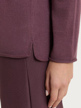 Kerasoft-Rollkragenpullover für Damen in Violett – Ragno