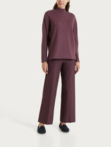 Kerasoft-Rollkragenpullover für Damen in Violett – Ragno