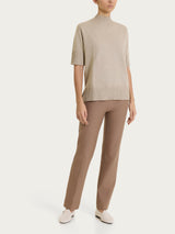 Lupetto con manica corta in Soft Wool Grigi Donna - Ragno