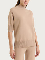 Lupetto con manica corta in NaturalSoft Grigi Donna - Ragno