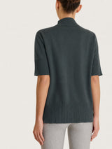 Lupetto con manica corta in Soft Wool Grigi Donna - Ragno