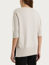 Maglia girocollo con manica corta in NaturalSoft Bianchi Donna - Ragno