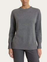 Maglia girocollo con manica lunga in Soft Wool Neri Donna - Ragno