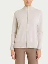 Women's Naturalsoft Bianco Zip-Up Cardigan - Ragno